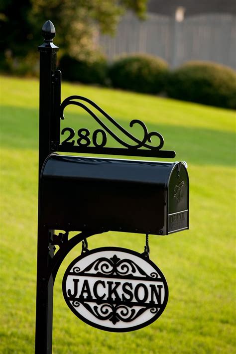 metal mailbox posts